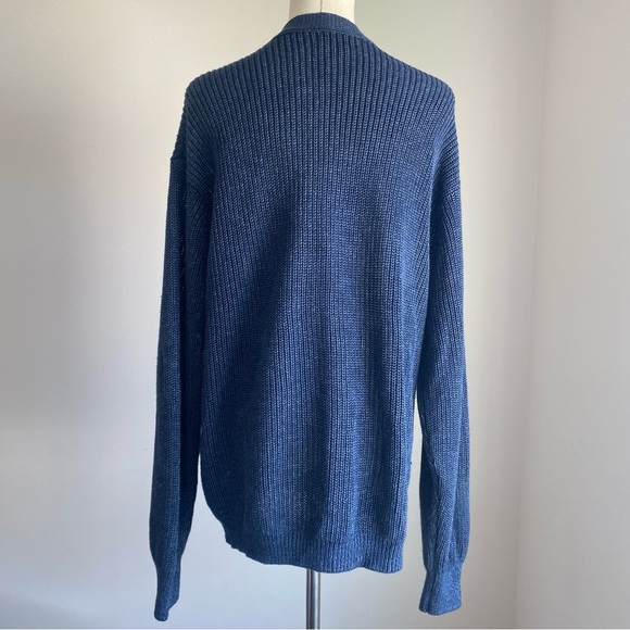 NWT Banana Republic 100% Linen Knitted Heavyweight Men’s Cardigan Size M - Picture 3 of 14